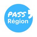 Bloc marque pass region bleu